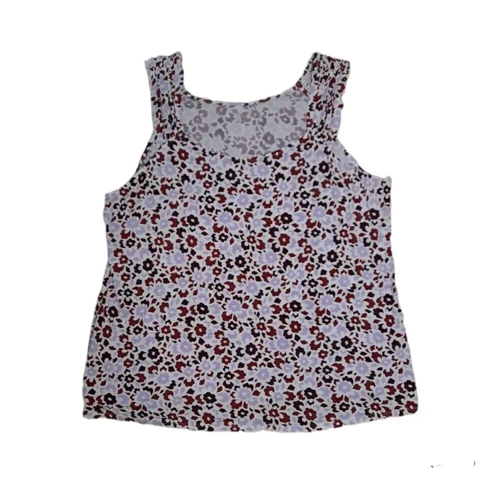 14th & Union Floral Tank Top 1X